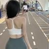 Женский спортивный топ-майка LULU с Y-образными бретелями и вставками на груди - Сексуальный, легкий топ-бра для йоги
