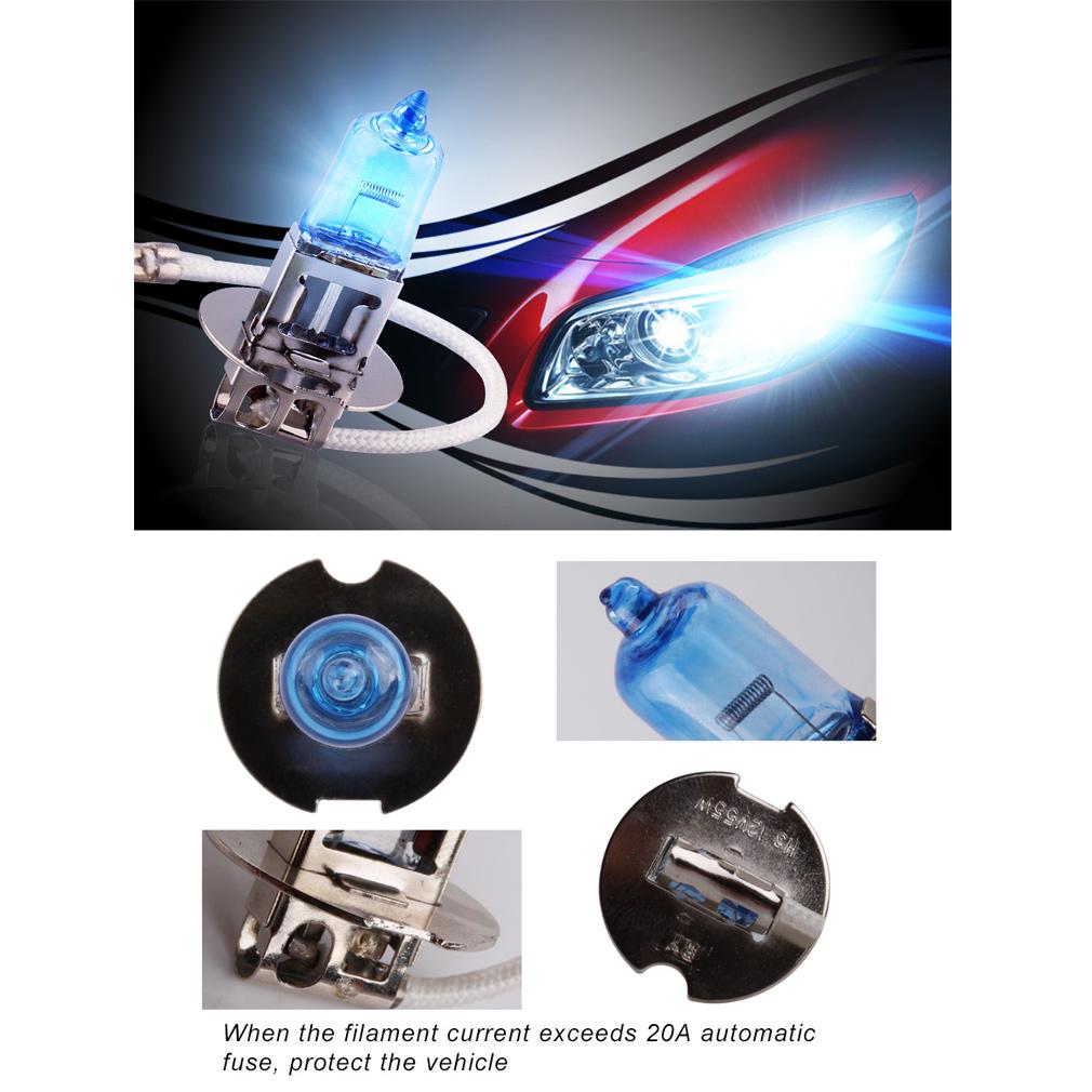 2pcs H1 H3 H4 H7 55W 100W Halogen Car Headlight Bulbs Super Bright Auto Lamp 12V Headlamp 5000K White