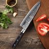 FINDKING Raven Series Damascus Steel Edge 8 Inch Gyuto Chef Knife Sharp Kitchen Knife Japanese Cutting Knives Pakka Wood Handle