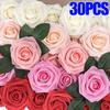 5/30Pcs Artificial Flower PE Foam Rose Bride Bouquet Flower Wedding Party Home Table Decoration DIY Valentine's Day Supplies