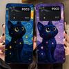 Вращающаяся Звездное Небо Кошка Фунда Чехол для Телефона для Xiaomi Poco F8 C75 F1 C71 C50 M5 C61 X3 X4 X5 X7 Pro M3 M4 M7 F3