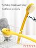 Long Handle Bath Brush with Soft Bristles for Body Exfoliation and Deep Cleaning Suitable for Shower and Bath Use with Hanging Hole