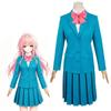 Костюм Косплея Куронума Савако из Kimi ni Todoke, Синяя Школьная Форма с Розовым Бантом для Фанатов Аниме и Хэллоуина