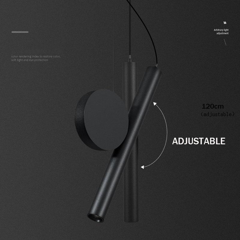 Минималистская светодиодная люстра у кровати, креативное украшение ресторана, спальня, подвесной светильник, современные железные лампы