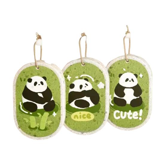 1/3 шт. Утолщенная губка из древесной целлюлозы с мультяшным рисунком, безопасная для детей, для мытья посуды, впитывающая масло, неабразивная губка для мытья кастрюль