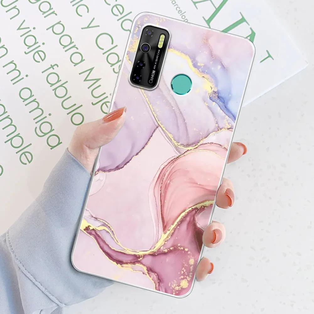 Чехол-бампер для Tecno Spark 5 Pro / Tecno Camon 15 Air / Camon15, прозрачный, из мягкого силикона TPU, или чехол для Tecno Spark 5