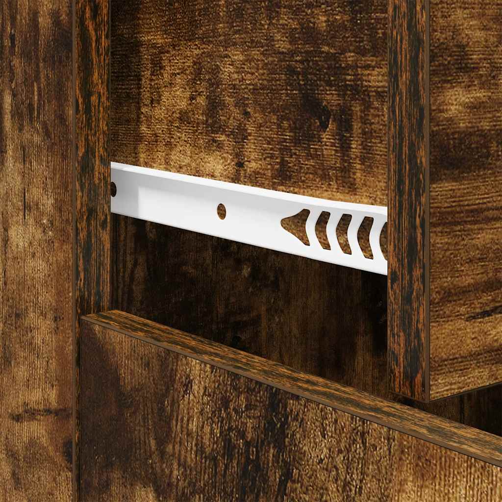 Sideboard Smoked Oak 60x30x75 cm Wood Based Material