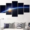 Modular Home Decor Canvas Paintings Frame Living Room 5 Pieces Earth Poster HD Prints Planet Pictures Wall Art Guadros Artwork