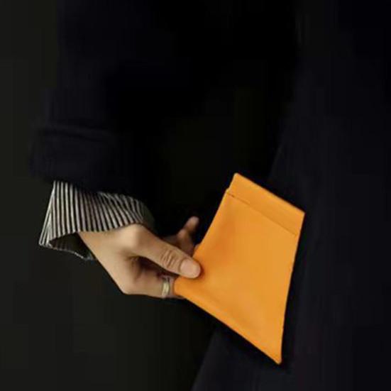 Стильная портативная косметическая сумка из искусственной кожи для хранения сплошного цвета