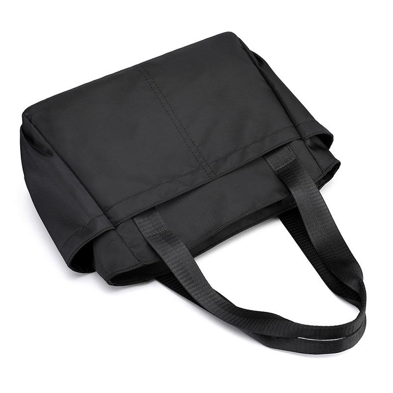 Сплошная цветная сумка-портфель, повседневная легкая дорожная сумка, прочная многофункциональная сумка из нейлоновой ткани, сумка на плечо, женская сумка большой вместительности