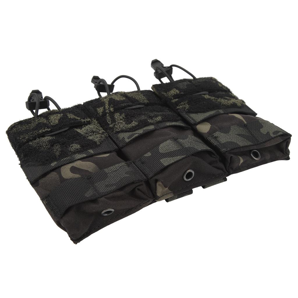 Подсумок для тройного магазина Molle с эластичным шнуром Cordura Fixed Solidly Triple Magazine Pouch Holder для