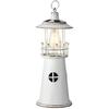 Kaemingk Lampe Solaire Antique en forme de phare Blanc