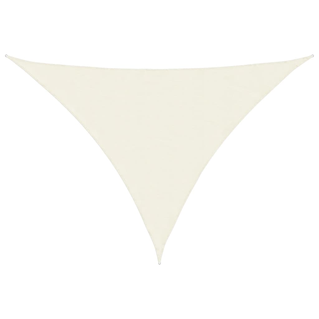 vidaXL Sonnensegel Oxford-Gewebe Dreieckig 3x4x4 m Creme