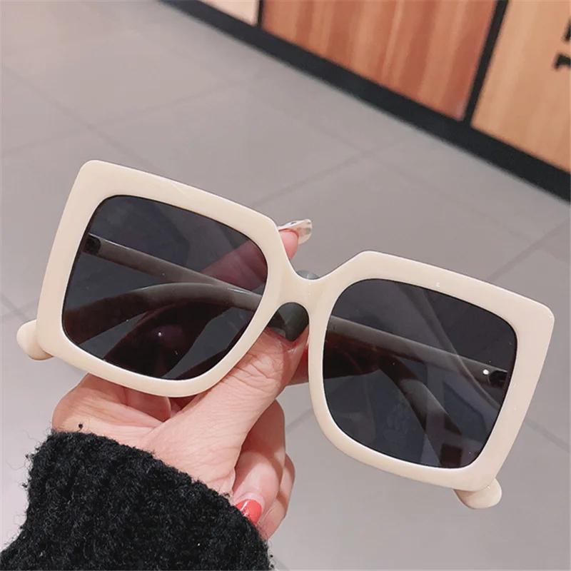 Sunglasses Men Women Luxury Brand New Fashion Vintage Square Designer Summer Pink Sun Glasses Femlae Oversized UV400 Shades