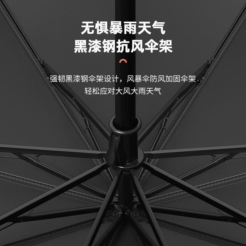 Новый трехсекционный виниловый зонт с ручным открыванием, складной зонт для бизнеса, зонт-наоборот, фиксированный рекламный зонт