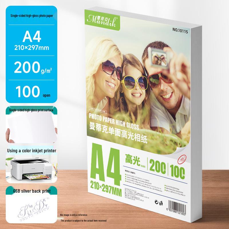 High Gloss Inkjet Photo Paper - A4, 5'' & 6'' Sizes for Photo Printing