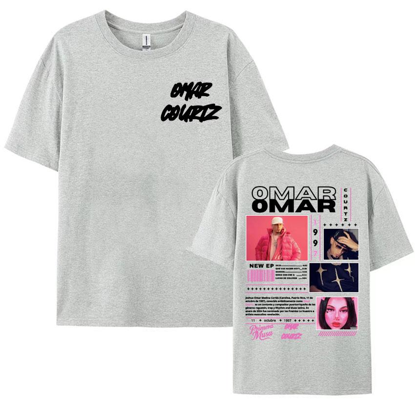 Rapper Omar Courtz Primera Musa Album Tour T Shirt Mens Womens Clothing Hip Hop Fashion Aesthetic Casual Short Sleeve Tshirts