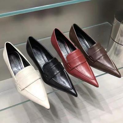 Модные женские туфли-лодочки Модные туфли с острым носком Слипоны Женские элегантные одинарные туфли Тонкий низкий каблук Туфли для платья Босоножки на каблуке Zapatos De Mujer