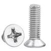 304 Stainless Steel KM Cross Countersunk Flat Head Machine Screws M3/M4/M5