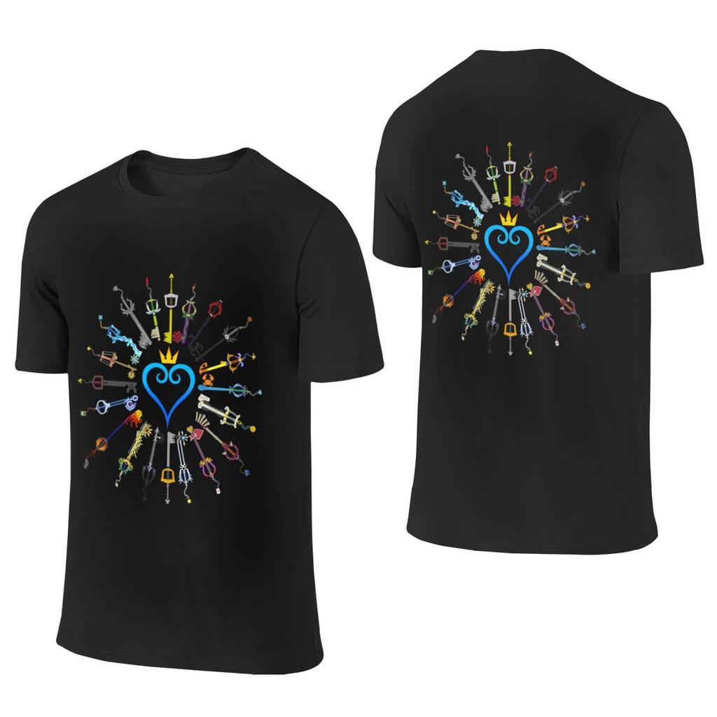 Kingdom Hearts Keyblades Commuting Reversible Tshirt Daily Lazy Durable Shirt
