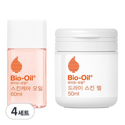 Масло для ухода за кожей Bio-Oil 60 мл + гель для сухой кожи 50 мл, 4 набора