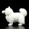 Simulation Samoyed Plush Toy Realistic Standing White Samoyed Pet Dog Stuffed Cute Dog Puppy Model Unique Plush Gift Collection for Kids Home -