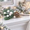 Pine Cone Artificial Pine Branch Snowflake Christmas Berry DIY Wreath Christmas Decoration  Party