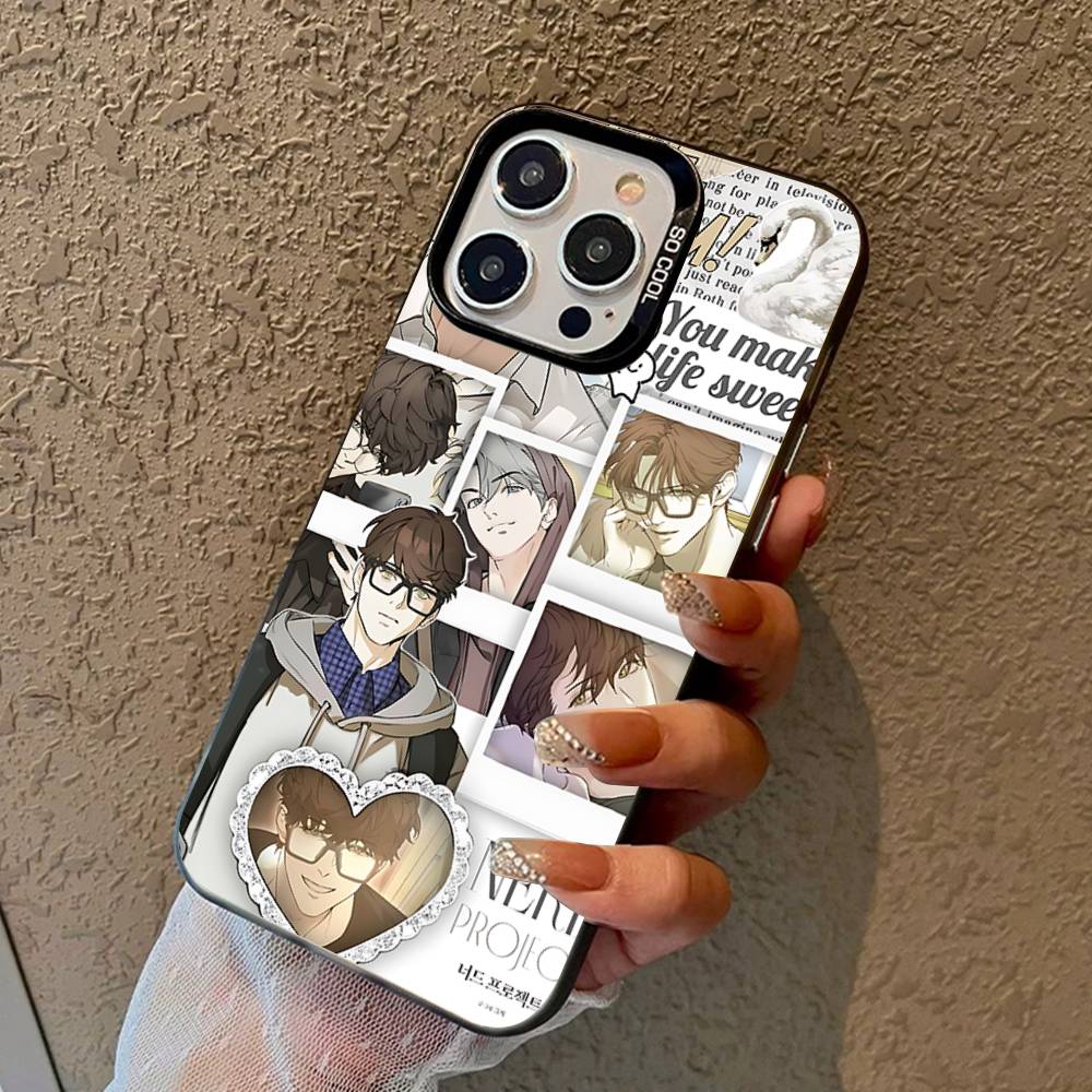 Чехол для телефона 'Nerd Project Bl Anime' для iPhone 17Air 16 15 14 13 12 11 Pro Max Plus Цветной Защита от падения