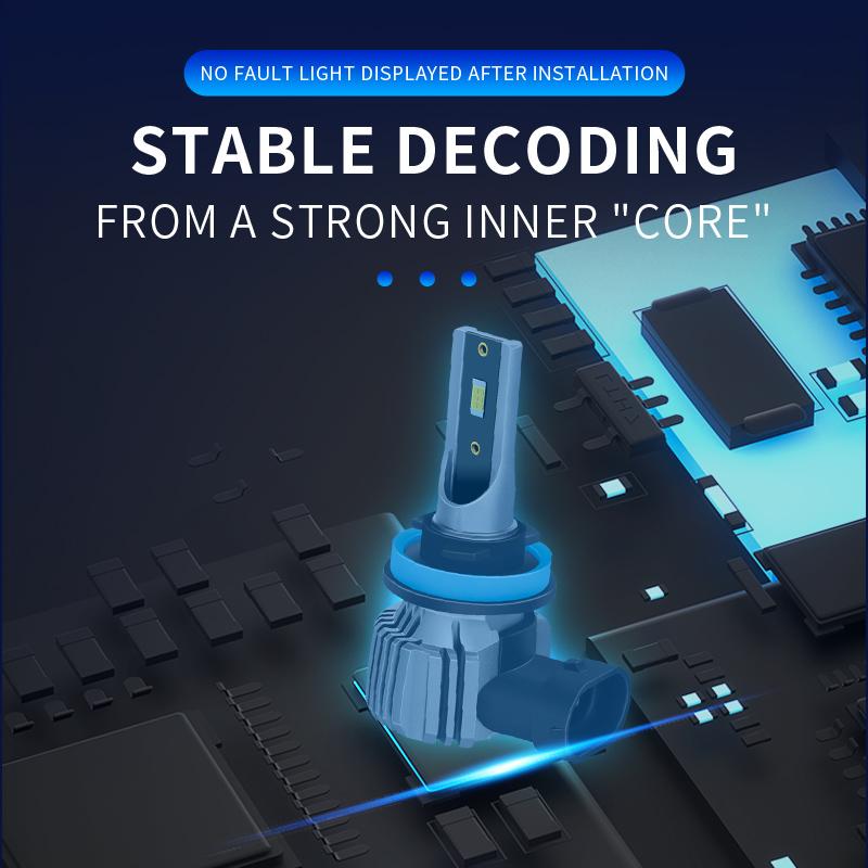 2 шт. Светодиодная лампа H1 H7 9006 HB4 для автомобильной фары Canbus противотуманная фара дневной ходовой свет 32800 лм 90 Вт CSP LED 6000K белый Plug and Play