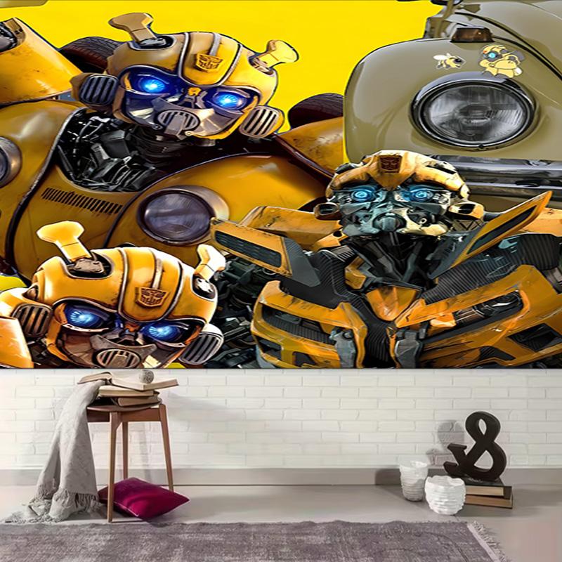 1pc Bumblebee and Optimus Prime1 Tapestry, Living Room, Bedroom, Office, Party Decor, Ideal Festive Gift