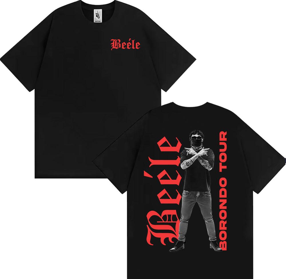 2025 Summer Rapper Biller Album Tour Merch Tshirt Mens Hiphop Pop Street Tshirt 100 Cotton Oversized Street Clothes