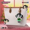 Kawaii Anime The Powerpuff Girls Blossom Bubbles Buttercup 12cm Pp Cotton Filled Plush Keychain Cartoon Pendant Doll