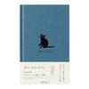 Midori Book-Style Diary, 2026, B6 Weekly, Cat Pattern, Navy Blue, 22378006 (Starts January 2026)