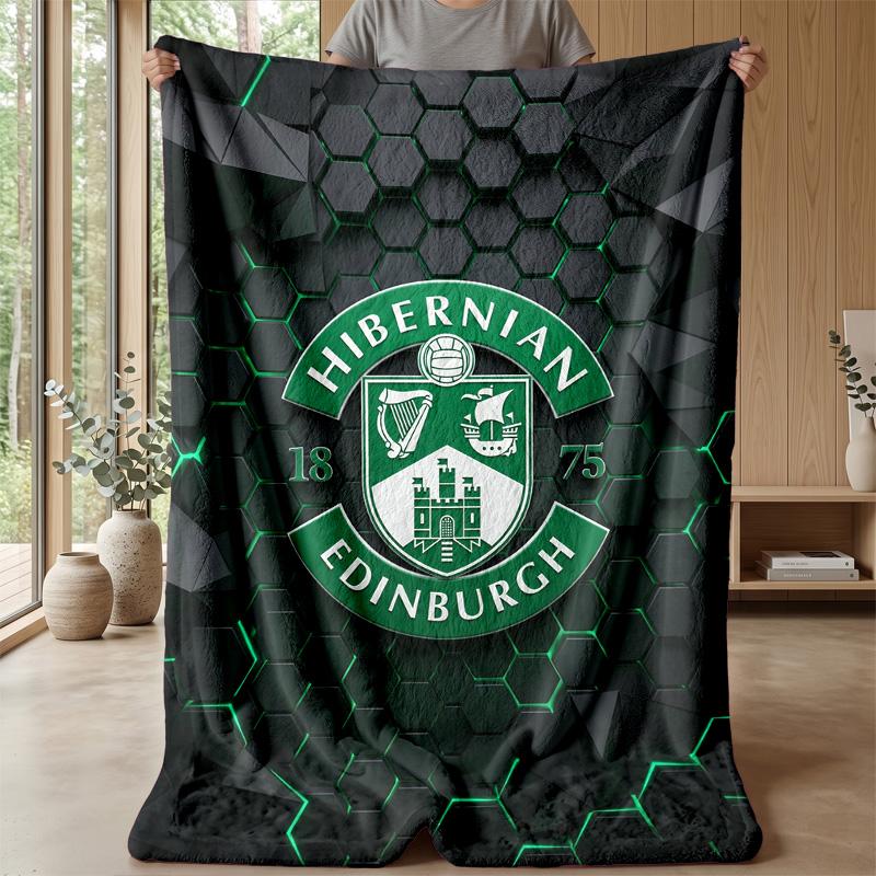 Мягкое фланелевое флисовое одеяло Hibernian FC Легкое Уютное Теплое Плед для Дивана Кровати Домашнего Декора