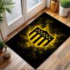 Golden Shield with Stars and Stripes Design Patterned carpet, non slip mat suitable for living room and bedroom sofas