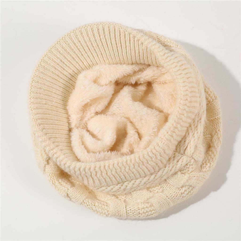 Women's Winter Cable Knit Hat with Fleece Lining, Fashion Beret & Peaked Cap Style, Thickened Warm Beanie for Cold Weather