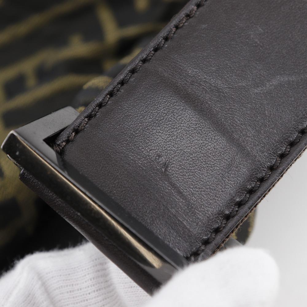 Fendi Сумка на плечо Zucca Один ремень Коричневый нейлоновый канвас Женская Б/У