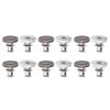 12 шт. Пуговицы-пины Съемные Отстегивающиеся Стальной дизайн со слотом Случайный стиль Декоративные Мгновенные брюки