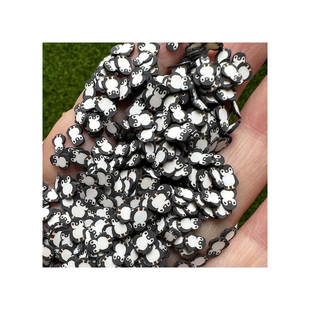 Polymer Clay Penguin Slices Hot Soft Sprinkles for DIY Crafts Making Toys Filling Accessories