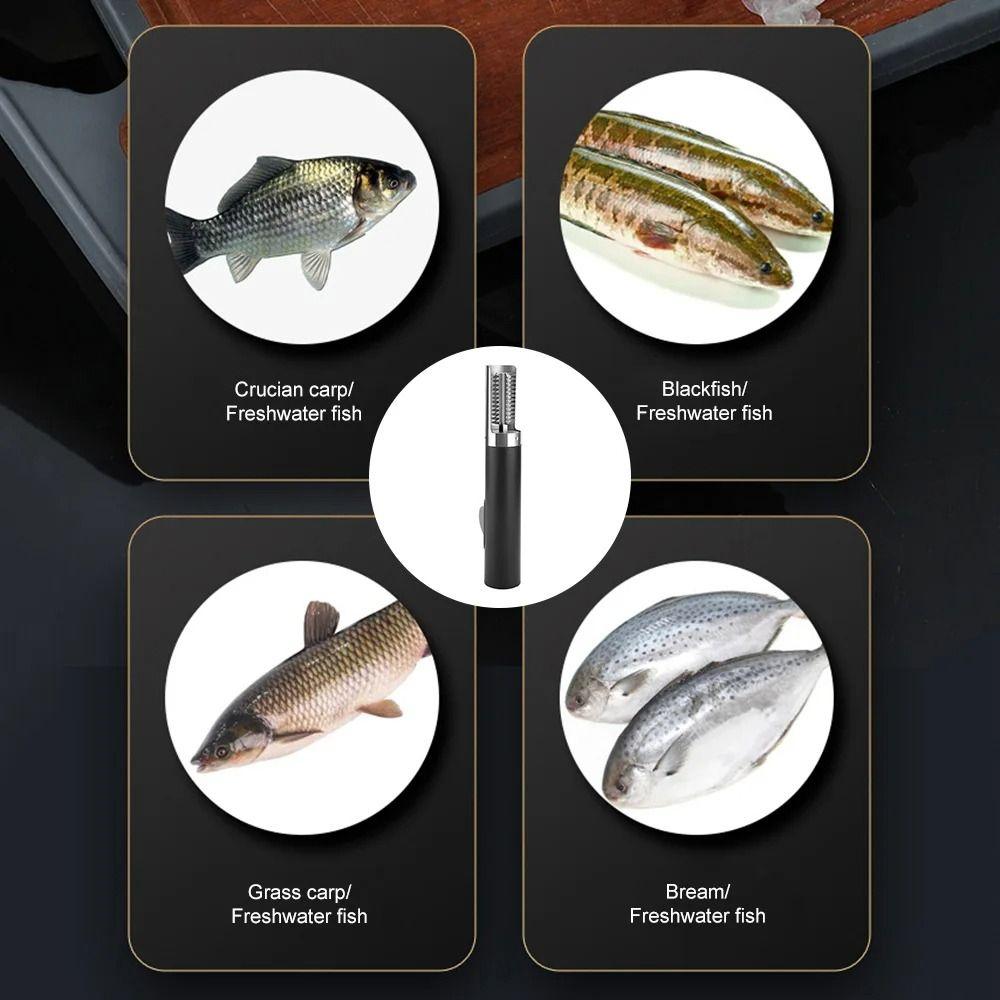 1Pcs Waterproof Electric Fish Scaler Portable Scaler Scraper for Seafood Kitchen Tools
