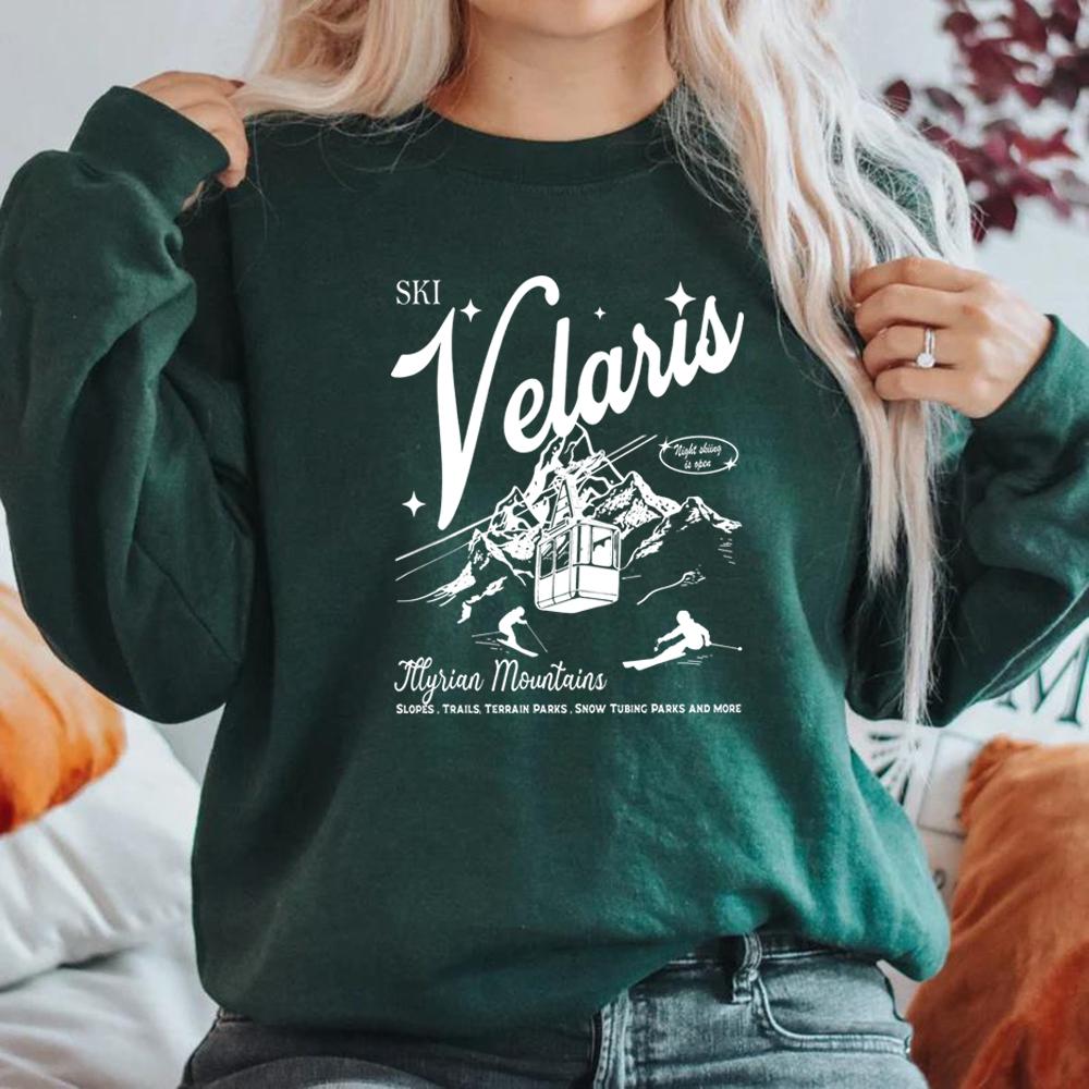 Толстовки ACOTAR Velaris City of Starlight свитер для мужчин и женщин с длинным рукавом и круглым вырезом пуловер SJM Merch Bookish Gift
