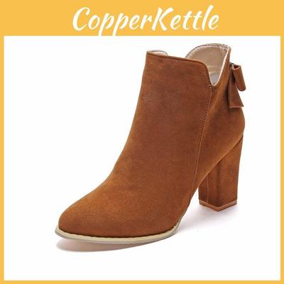 Модные женские ботильоны на толстом высоком каблуке со шнуровкой и открытым носком