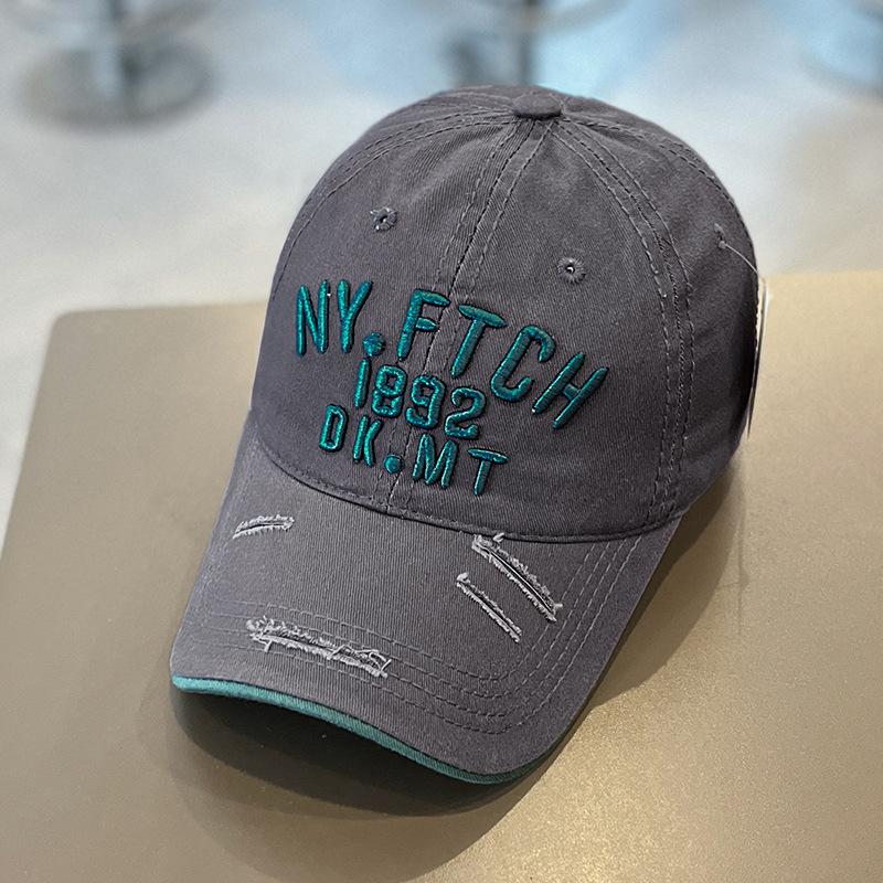 Бейсболка детская летняя модная вышитая с буквами большая окружность головы показывающая лицо маленькая солнцезащитная кепка мужская