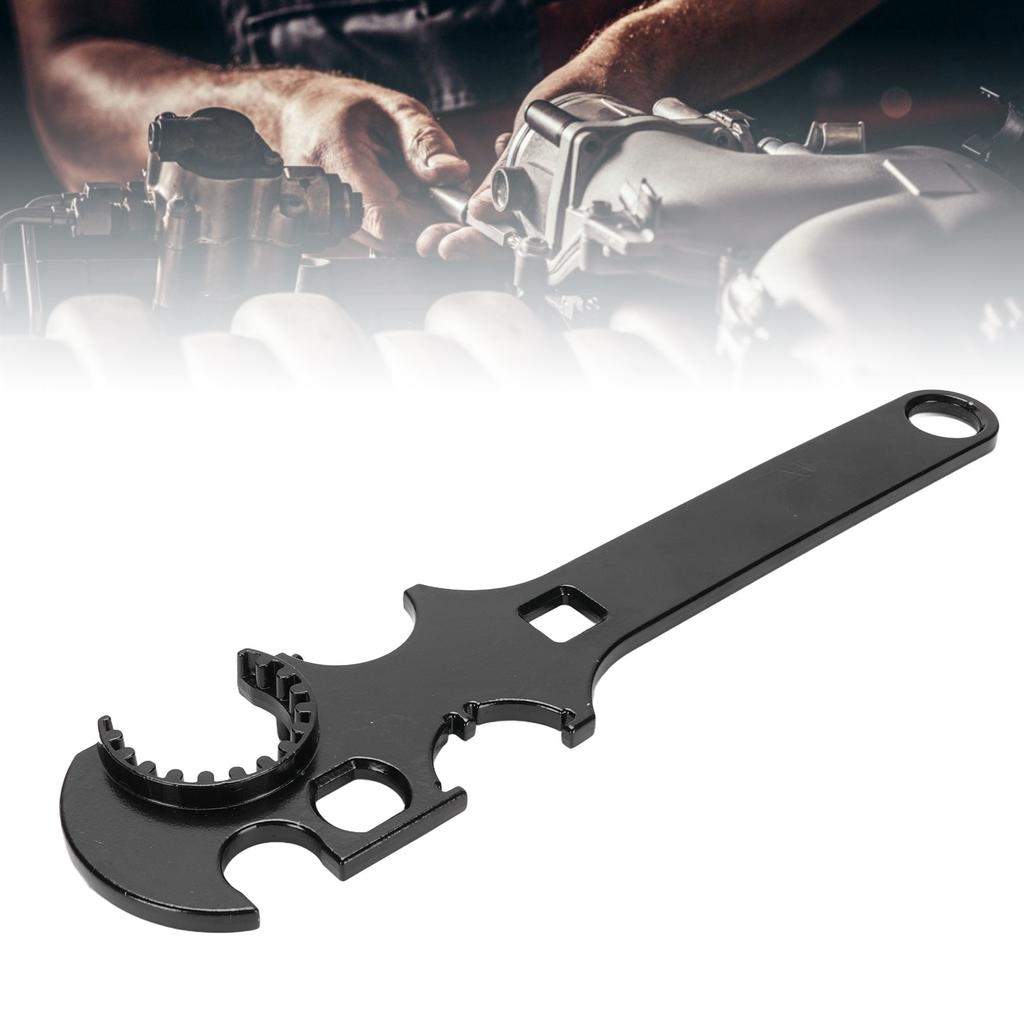 Multi Function Lock Spanner Heavy Duty Carbon Steel Wrench for Automotive Repairs Equipment Maintenance Nut Removal Home Use
