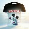 МАЛЬЧИКИ МУЖЧИНЫ Игра Roblox детская футболка с коротким рукавом костюмы для косплея Детский Мультяшный Топ с коротким рукавом 3D Печать Повседневная уличная одежда
