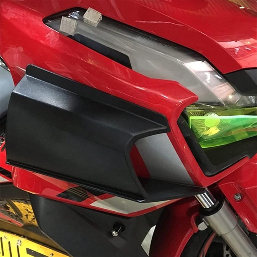 Универсальный черный мотоциклетный левый правый передний пневматический обтекатель, наконечник крыла, защитный протектор