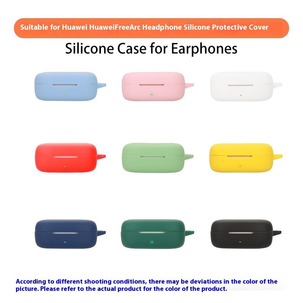 For Huawei FreeArc Protective Case Bluetooth-Compatible Earbuds Silicone Cover with Hook
