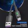 7A Быстрый USB-кабель Type C Кабель для быстрой зарядки Кабель для передачи данных Провод для MacBook Xiaomi Samsung USB-кабель Type C для Huawei