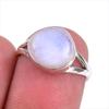 Ювелирное кольцо из натурального радужного лунного камня 925 пробы, размер 5,5 n4F62