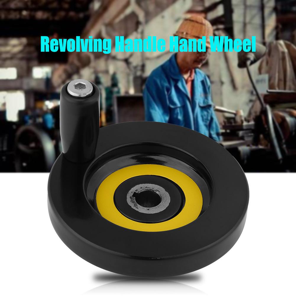 1 шт. черный токарно-фрезерный станок заднее пульсирующее ручное колесо с вращающейся ручкой(10x80мм)